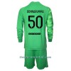 Conjunto (Camiseta+Pantalón Corto) Portero Manga Larga Paris Saint-Germain Gianluigi Donnarumma 50 Tercera Equipación 2021/22 - Niño